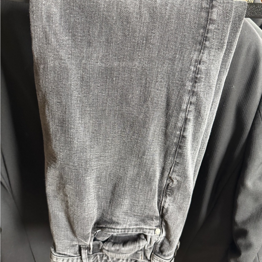 Robert Graham Men's Slim Straight Jeans in Charcoal Gray